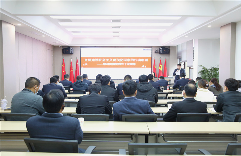 为深刻领会中共二十大召开的重大意义,准确把握中共二十大的精神实质，安徽公司党支部于2022年11月15日召开学习党的二十大报告专题会议，特邀请安徽省委宣讲团副团长肖文婷同志作专题授课